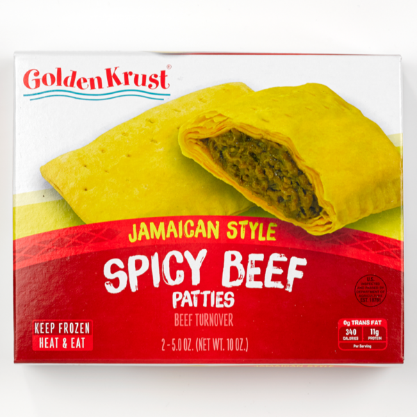Frozen Meals Golden Krust Jamaican Style Spicy Beef Patty hero