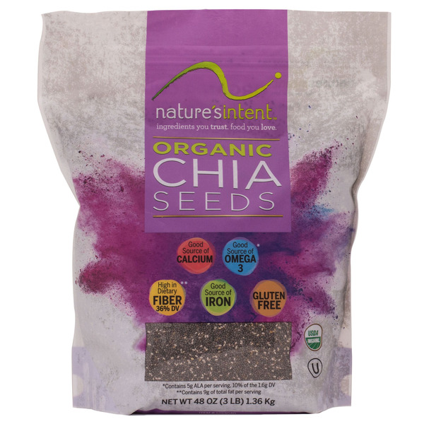 Grains & Rice Nature's Intent Organic Chia Seeds, 48 oz hero