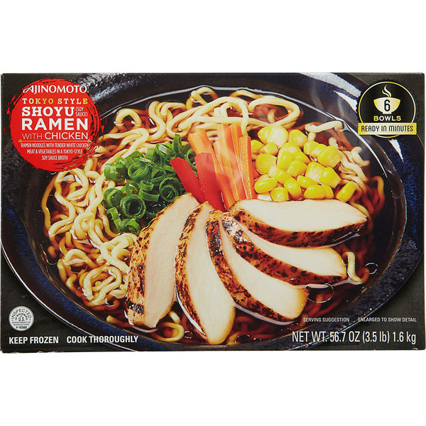 Frozen Meals Ajinomoto Windsor, Inc Shoyu Ramen Bowls with Chicken, 56.7 oz hero