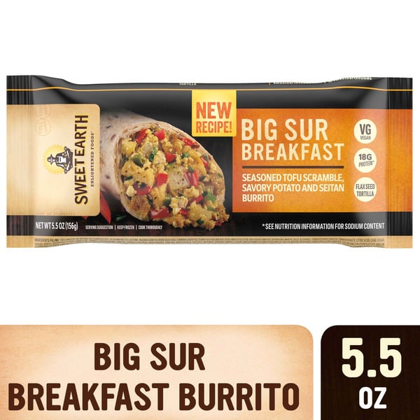 Frozen Breakfast Sweet Earth Big Sur Breakfast Burrito hero