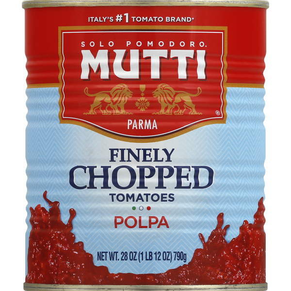 Canned & Jarred Vegetables Mutti Finely Chopped Tomatoes (Polpa) hero