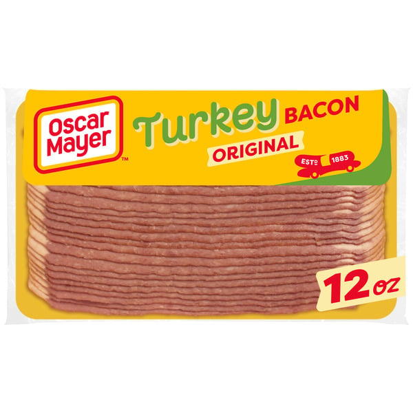 Packaged Meat Oscar Mayer Gluten Free Turkey Bacon with 58% Less Fat & 57% Less Sodium hero