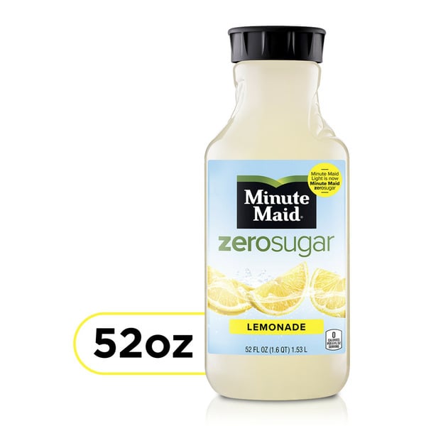 Juice & Nectars Minute Maid Minute Maid® Zero Sugar Lemonade Fruit Juice Drink hero