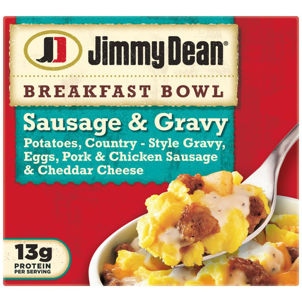Frozen Breakfast Jimmy Dean Sausage & Gravy Breakfast Bowl hero