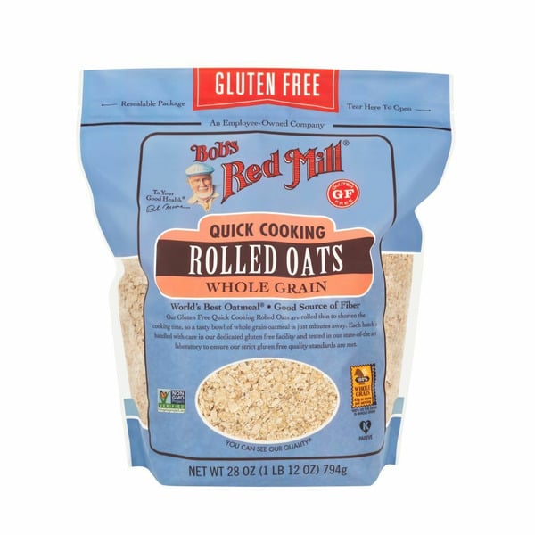 Hot Cereal & Pancake Mixes Bob's Red Mill Quick Cooking Rolled Oats, Gluten Free hero