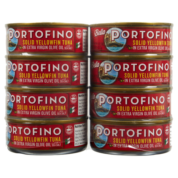 Canned Meat Portofino Portofino Yellowfin Tuna In Evoo, 8 x 4.5 Oz hero
