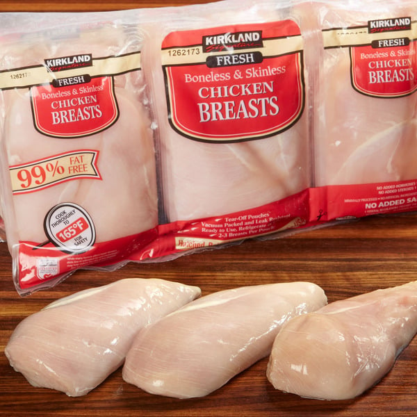 Poultry Kirkland Signature Fresh Boneless & Skinless Chicken Breasts hero