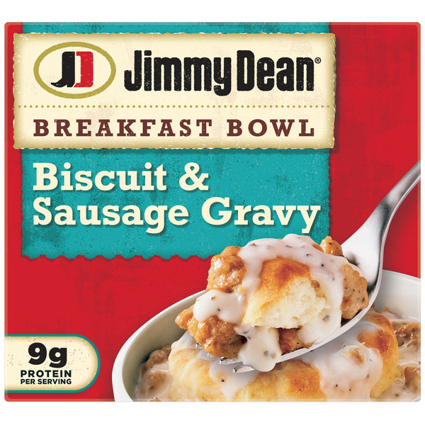 Frozen Breakfast Jimmy Dean Biscuit & Sausage Gravy Breakfast Bowl hero
