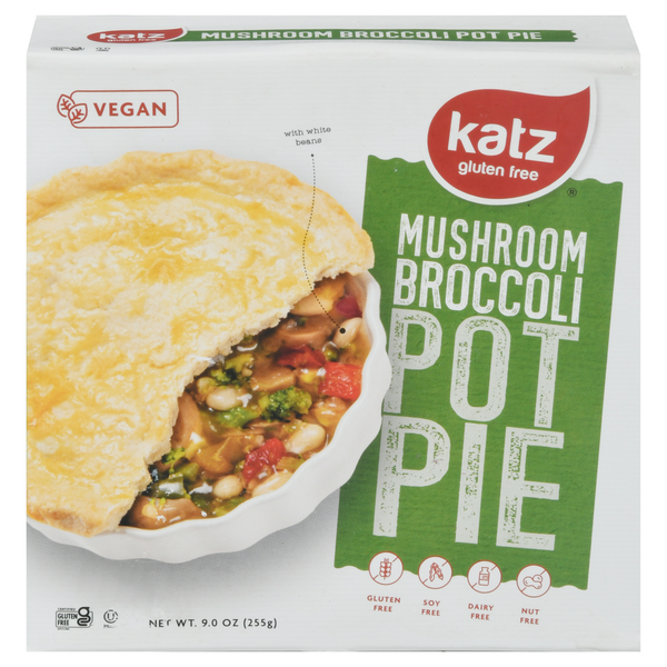 Katz Pot Pie, Mushroom Broccoli hero