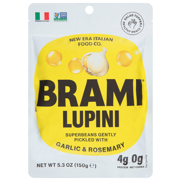 Crackers Brami Lupini Beans, Garlic & Rosemary hero