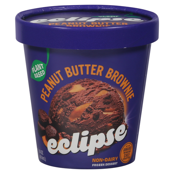 Ice Cream & Ice Eclipse Frozen Dessert, Non-Dairy, Peanut Butter Brownie hero