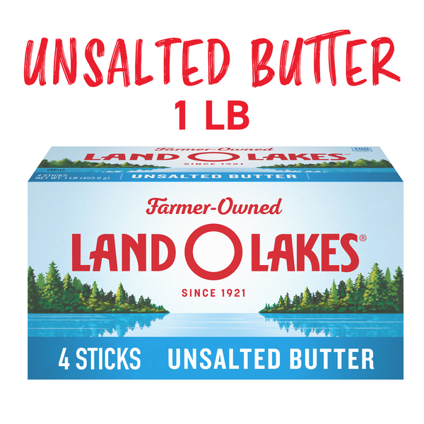 Butter Land O Lakes Unsalted Butter Sticks hero