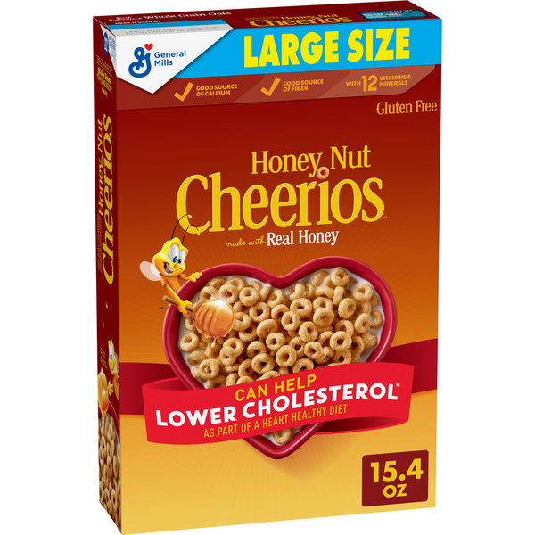 Cereal Honey Nut Cheerios Heart Healthy Cereal With Happy Heart Shapes hero