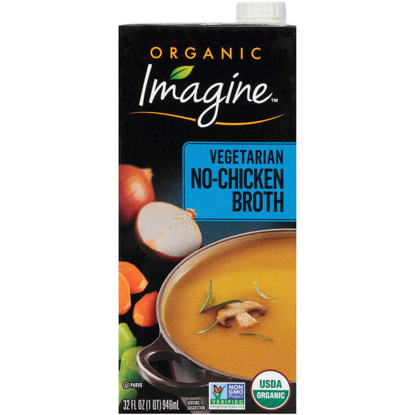 Soup, Broth & Bouillon Imagine No-Chicken Broth, Organic, Vegetarian hero