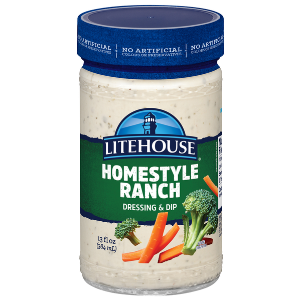 Salad Dressing & Toppings Litehouse Dressing & Dip, Homestyle Ranch hero