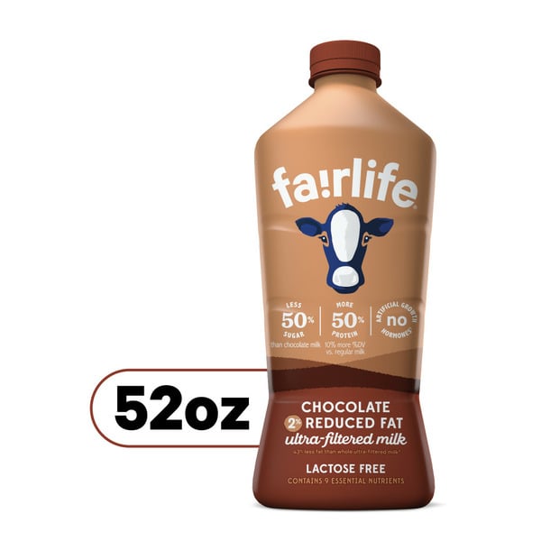 Milk fairlife 2% Chocolate Ultra-Filtered Milk, Lactose Free hero