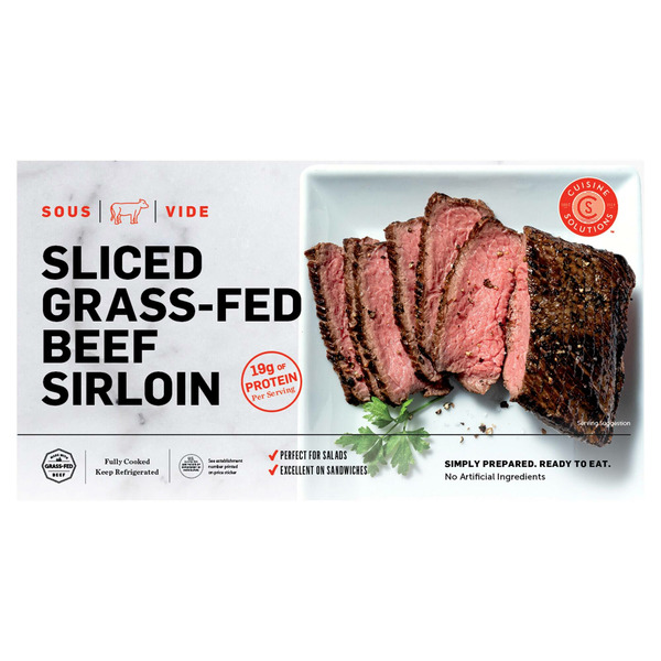 Prepared Meals Cuisine Solutions Cuisine Solutions Sliced Grass-Fed Beef Sirloin, 1-count hero