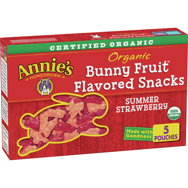 Fruit & Vegetable Snacks Annie's Organic Summer Strawberry Fruit Snacks hero