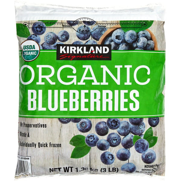 Frozen Fruit & Vegetables Kirkland Signature Kirkland Signature Organic Blueberries, 3 lbs hero