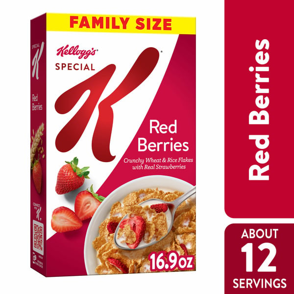 Cereal Kellogg’s Special K Breakfast Cereal, Family Breakfast, Made with Real Strawberries, Red Berries hero