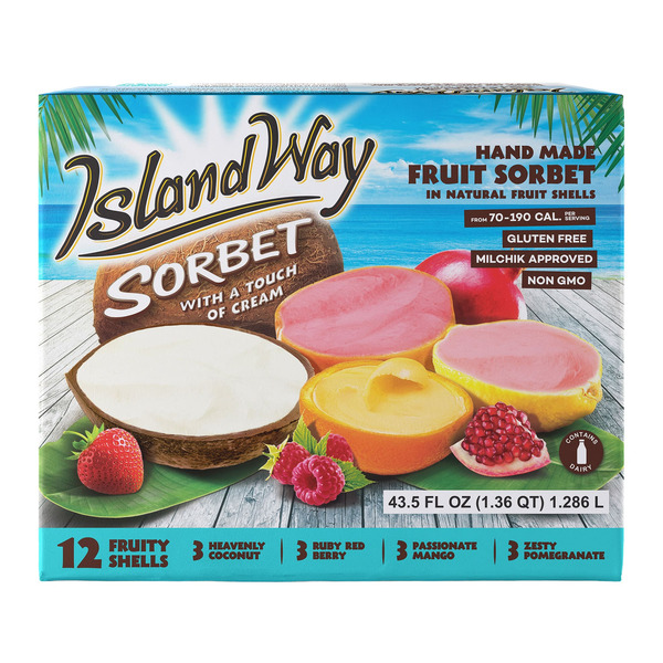 Ice Cream & Desserts Island Way Products Sorbet In Fruit Shells hero