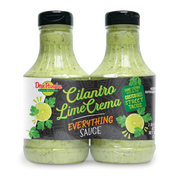 Condiments, Dressing & Sauces Don Pancho Cilanto Lime Crema, 2 x 16 fl oz hero