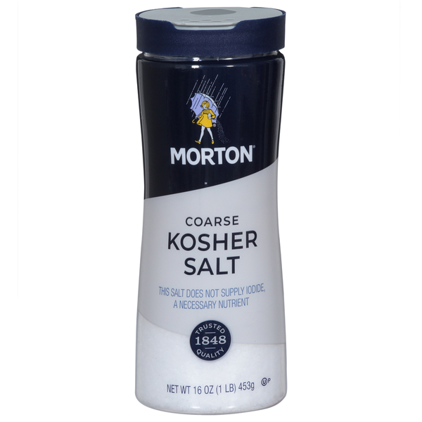 Spices & Seasonings Morton Coarse Kosher Salt, 16 Ounce hero