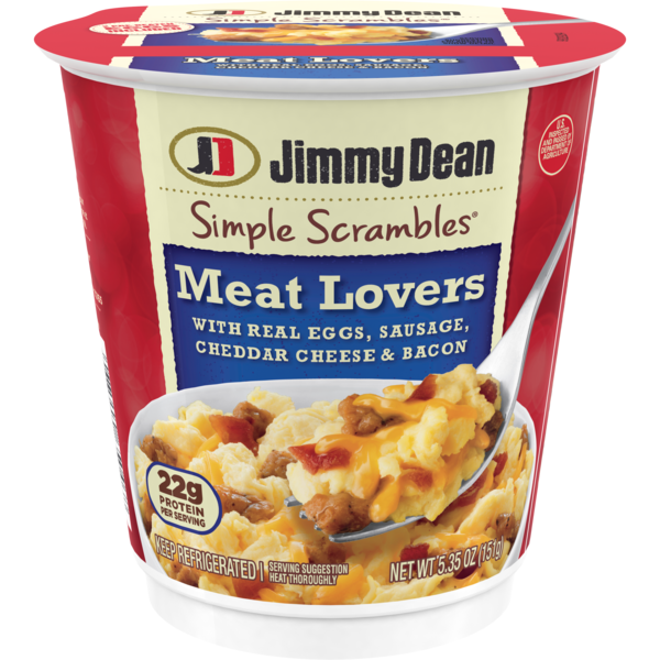 Frozen Breakfast Jimmy Dean Meat Lovers Simple Scrambles hero