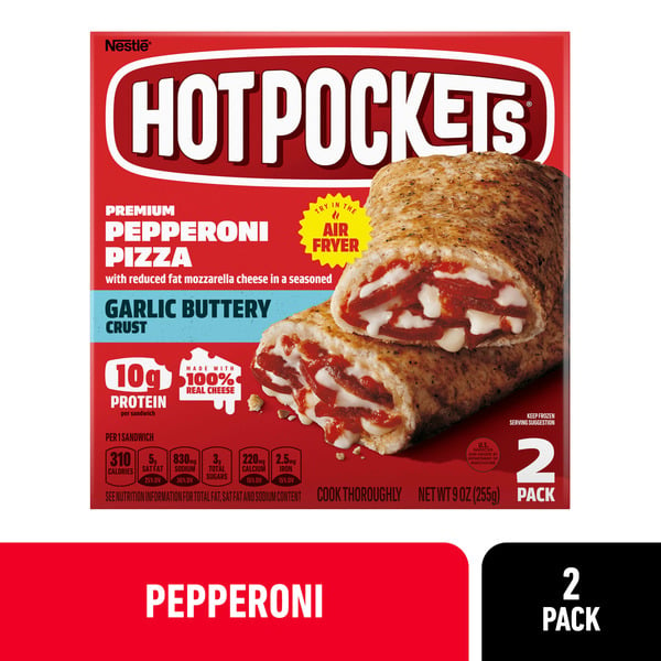 Frozen Meals Hot Pockets Pepperoni Pizza hero