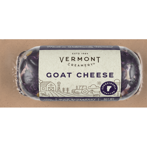 Specialty Cheeses Vermont Creamery Vermont Creamery® Blueberry Lemon & Thyme Goat Cheese Log hero