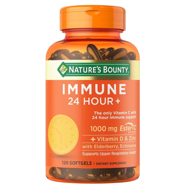 Vitamins & Supplements Nature's Bounty Immune 24 Hour+ Softgels, 120 ct hero