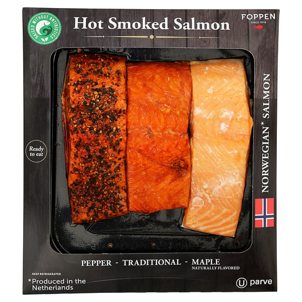 Packaged Seafood Foppen Foppen Hot Smoked Salmon Per Lb hero