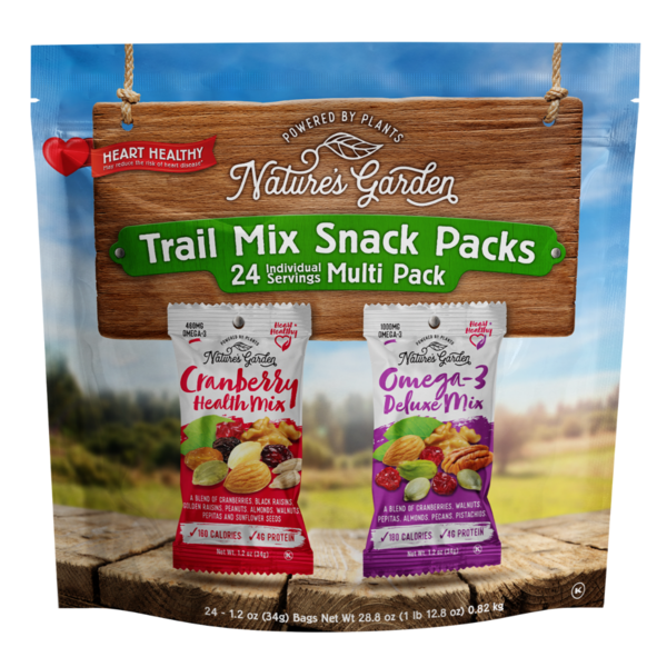 Trail Mix & Snack Mix Nature's Garden Trail Mix Snack Packs hero