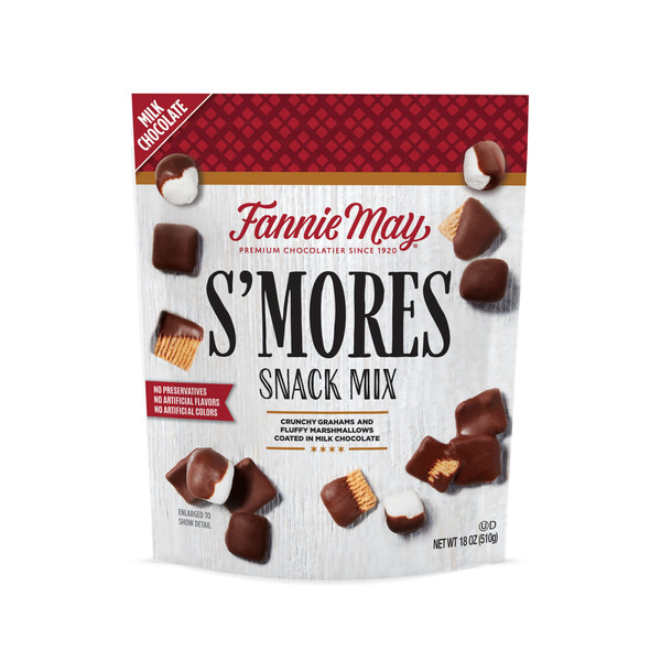 Chocolate Fannie May S’mores Snack Mix Bag, 18oz hero
