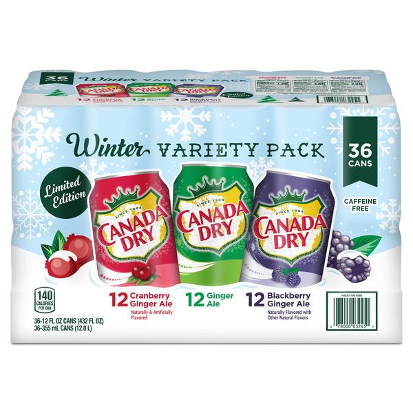 ❄️ Canada Dry Winter Variety Pack at Costco! This includes 12 of each , costco finds canada