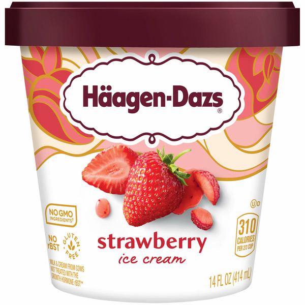 Ice Cream & Ice Haagen-Dazs Haagen Dazs® Strawberry Ice Cream Pint hero
