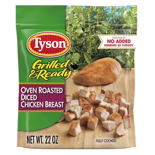 Frozen Meat & Seafood Tyson Grilled And Ready Oven Roasted Diced Chicken Breast hero