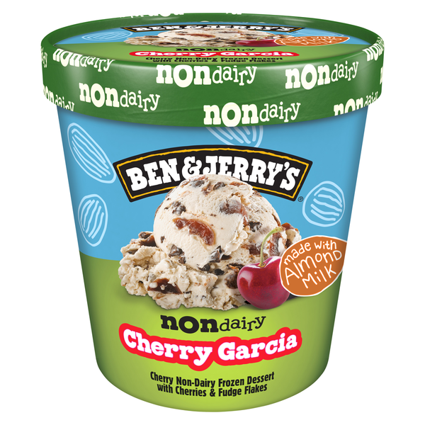 Ice Cream & Ice Ben & Jerry's Ben & Jerry's Dairy Free Vegan Cherry Garcia with Oat Milk Base Frozen Dessert Pint hero