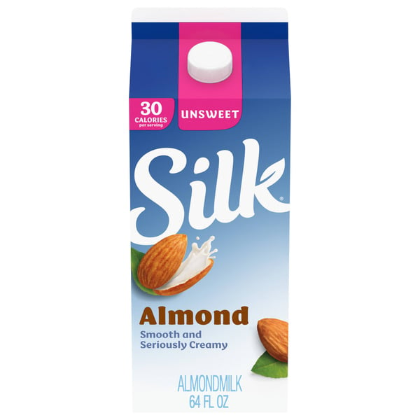 Milk Alternatives Silk Unsweet Almond Milk, Dairy Free, Gluten Free, Soy Free hero