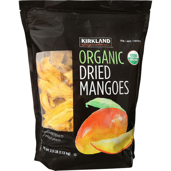 Fruit & Vegetable Snacks Kirkland Signature Organic Dried Mangoes, 40 oz hero