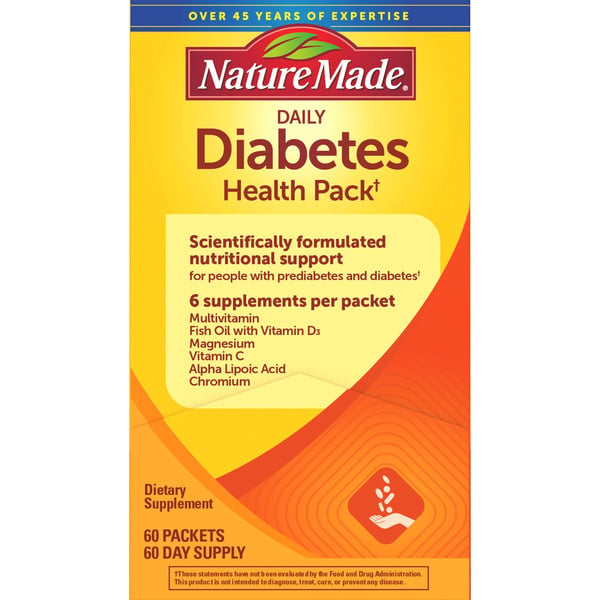 Vitamins & Supplements Nature Made Diabetes Health Pack Packets, 60 ct hero