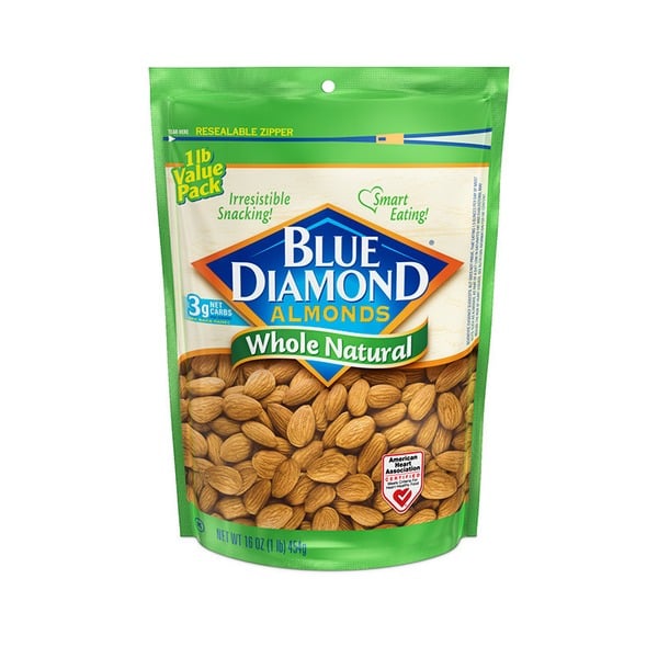 Trail Mix & Snack Mix Blue Diamond Almonds, Whole Natural hero