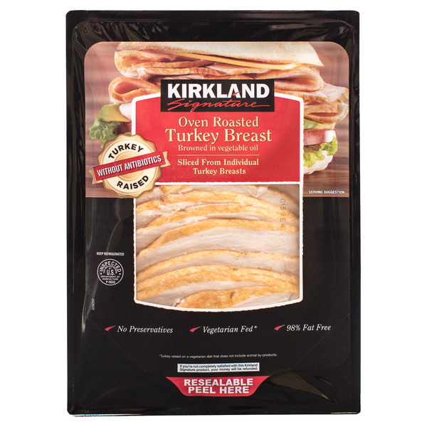 Deli Meat Kirkland Signature Kirkland Signature Antibiotic Free Oven Roasted Turkey Breast hero