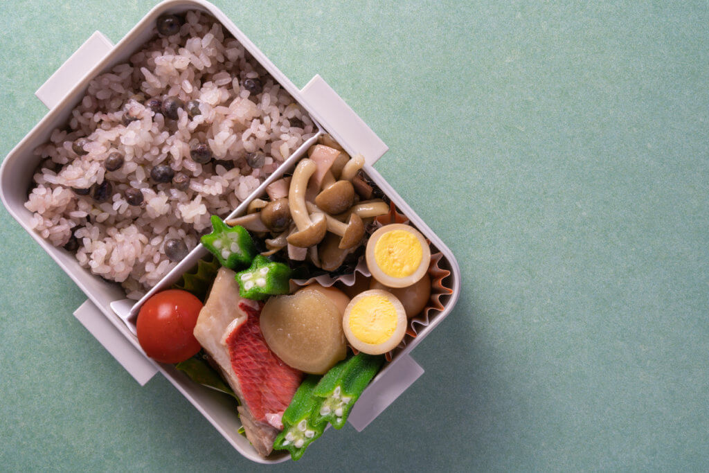 Bento, lunch box that is often eaten for lunch in Japan