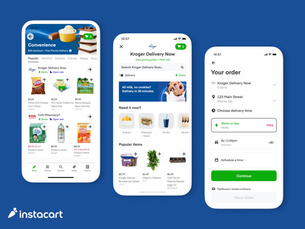 Introducing Kroger Delivery Now and the Instacart Convenience Hub