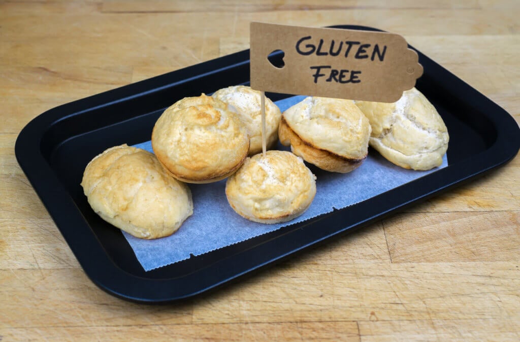 Gluten-free bread freshly made in oven