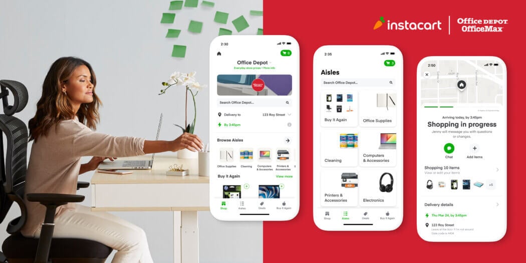 Instacart Partners with Office Depot to Offer Same-day Delivery of Office and School Supplies