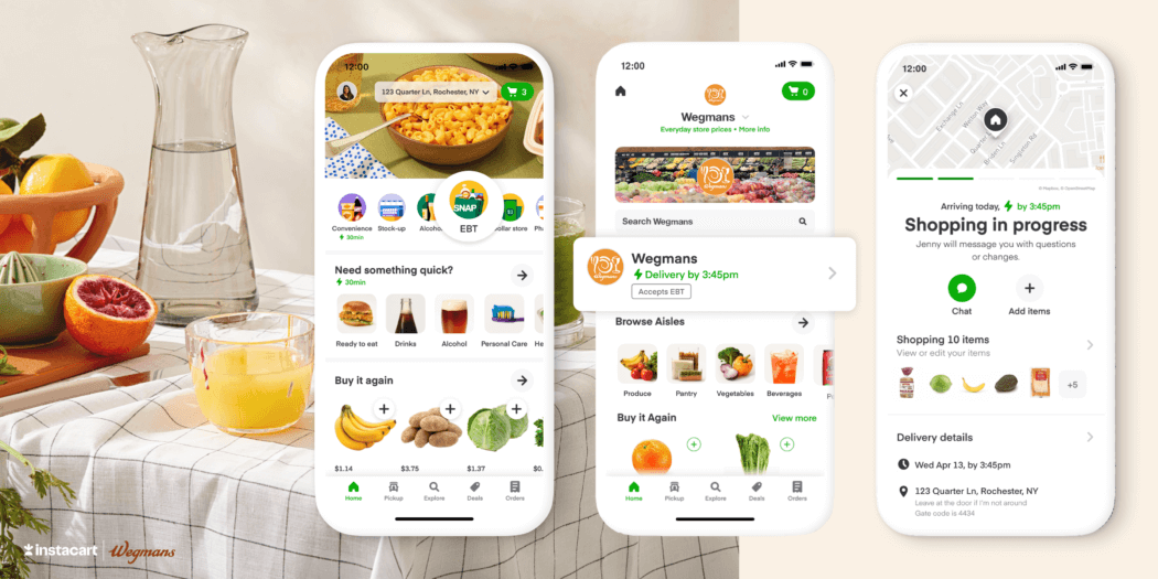 Wegmans Food Markets Now Accepts EBT SNAP Payments for Same-Day Delivery and Pickup via Instacart