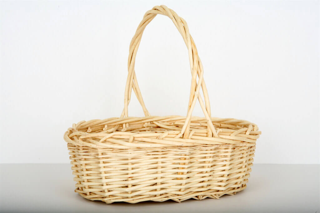 An empty and isolated gift Basket