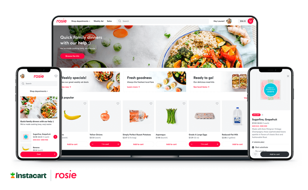 Instacart Doubles Down on Its Technology Solutions for Independently-Owned and Locally-Operated Grocers With Acquisition of Rosie